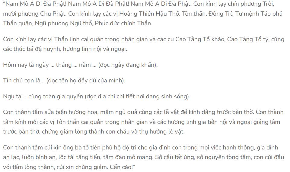Minh hoạ bài văn khấn cầu trúng số trước bàn thờ gia tiên