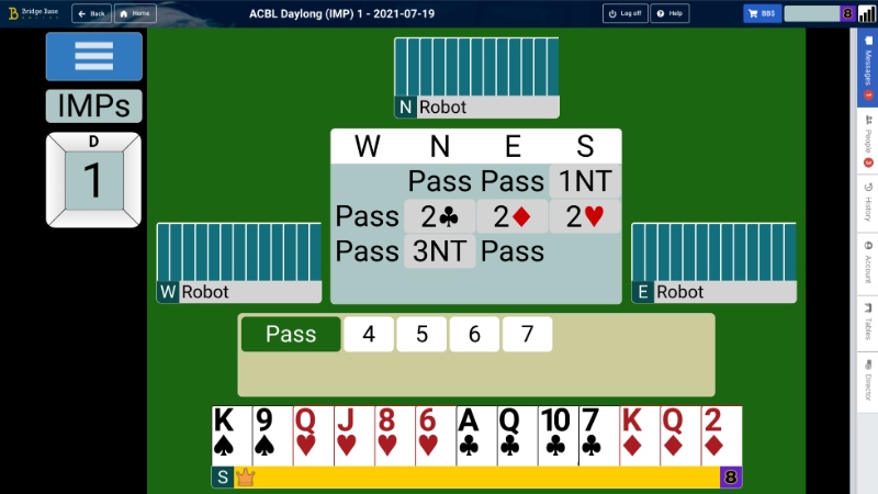 Game bài Bridge cần ở người chơi sự tính toán kỹ càng